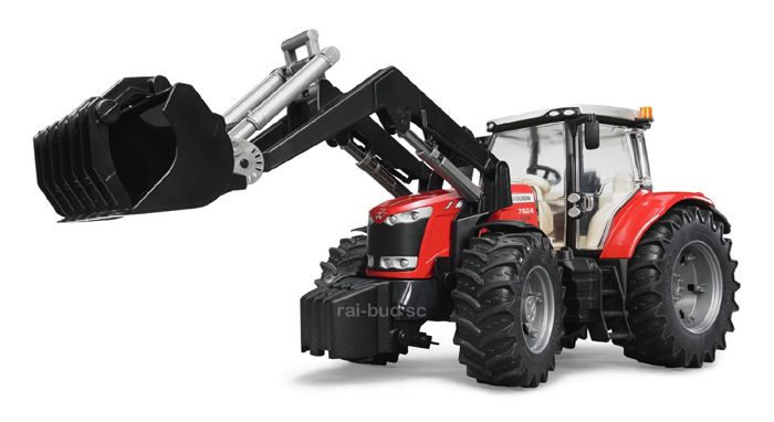 MASSEY FERGUSON 7624 Z ŁĄDOWACZEM BRUDER 03047